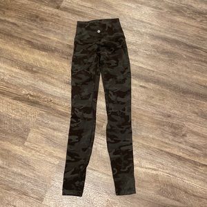 Lululemon green camo align leggings